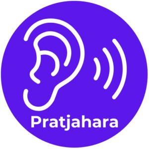 Osam krakova joge - ilustracija kontrola čula – pratjahara (sanskrit: प्रत्याहार)