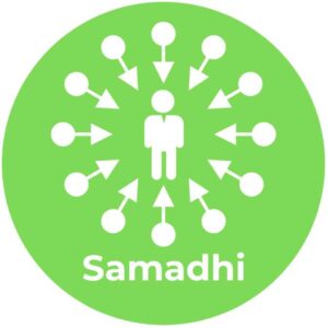 Osam krakova joge - ilustracija - usredsređenost – samadi (sanskrit: समाधि)